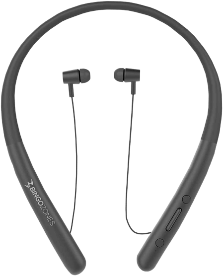 Bingozones N1 Neckband Bluetooth Headphone - Gray  for sale in Egypt from Games2Egypt