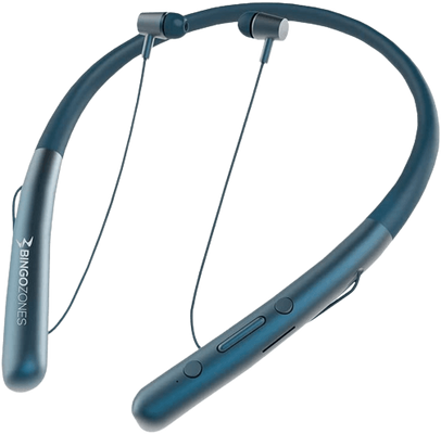 Bingozones N1 Neckband Bluetooth Headphone - Blue