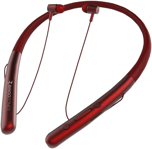 Bingozones N1 Neckband Bluetooth Headphone - Red