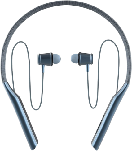 Bingozones N3 Neckband Bluetooth Headphones -Blue