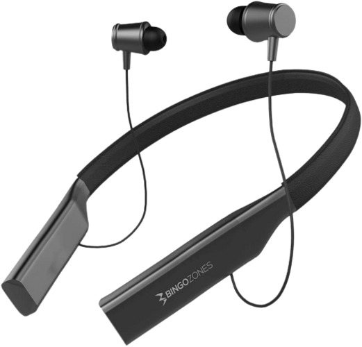 Bingozones N3 Neckband Bluetooth Headphones -Gray