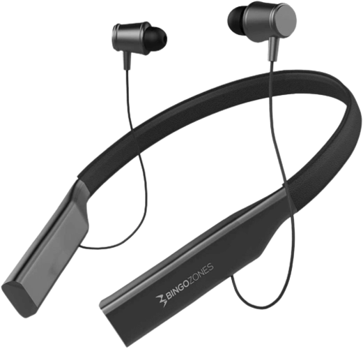 Bingozones N3 Neckband Bluetooth Headphones -Gray