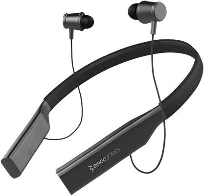 Bingozones N3 Neckband Bluetooth Headphones - Gray