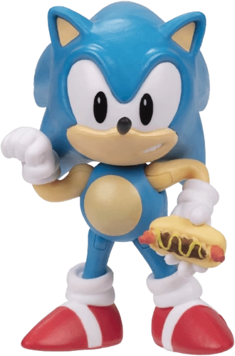 Sonic: The Hedgehog with Hot Dog Action Figure - 6.35 cm