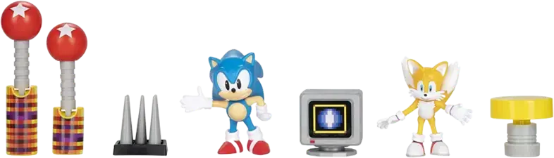Sonic The Hedgehog 6.5 cm Action Figure Diorama Set