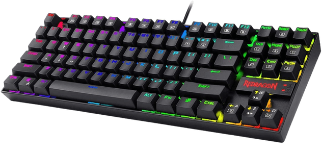 Redragon K552- RGB Kumara Mechanical Gaming Keyboard - Blue Clicky Switches -  for sale in Egypt from Games2Egypt