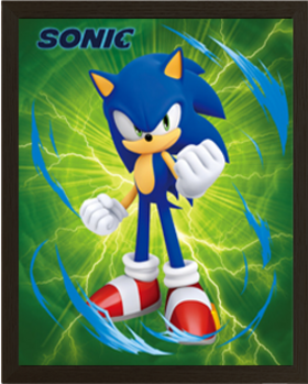 Sonic 3D Lenticular 3D Poster