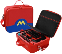 Mario Travel Large Case for Nintendo Switch Deluxe Travel + Smaller Mario Case