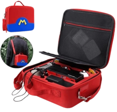 Mario Travel Large Case for Nintendo Switch Deluxe Travel + Smaller Mario Case