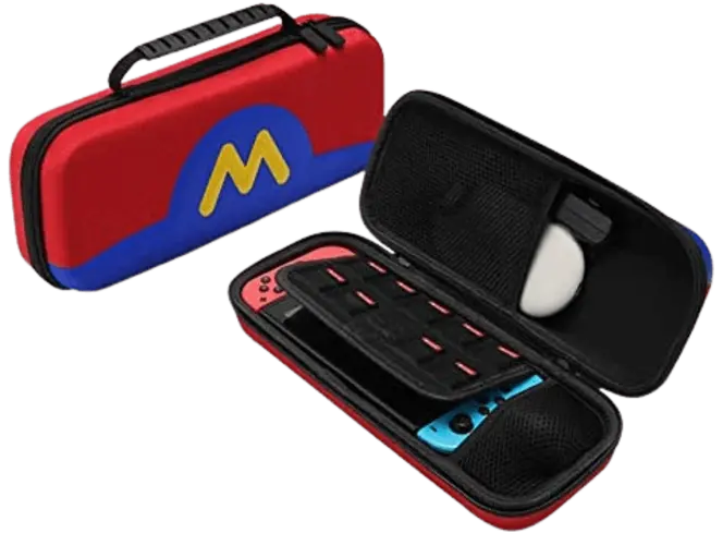 Mario Travel Large Case for Nintendo Switch Deluxe Travel + Smaller Mario Case