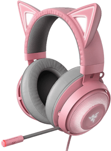 Razer Kraken BT Kitty Edition: سماعة بلوتوث كراكن - كيتي -  كوارتز بينك من ريزر  للبيع في مصر من خلال Games2Egypt