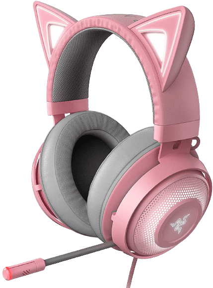Razer Kraken BT Kitty Edition: سماعة بلوتوث كراكن - كيتي -  كوارتز بينك من ريزر  للبيع في مصر من خلال Games2Egypt