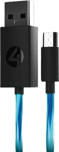 4Gamers Light Up Charging Cable 3m for PS4 -  for sale in Egypt from Games2Egypt