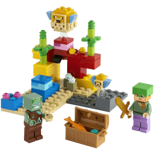 LEGO Minecraft The Coral Reef Hands-on Minecraft Marine Toy - 92 Pieces (21164)  for sale in Egypt from Games2Egypt