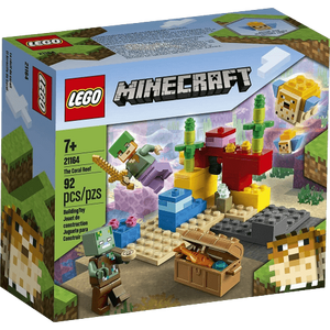 LEGO Minecraft The Coral Reef Hands-on Minecraft Marine Toy - 92 Pieces (21164)  for sale in Egypt from Games2Egypt