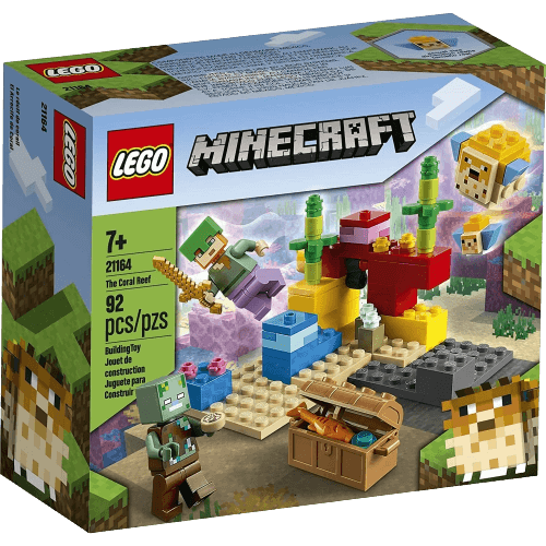 LEGO Minecraft The Coral Reef Hands-on Minecraft Marine Toy - 92 Pieces (21164)  for sale in Egypt from Games2Egypt