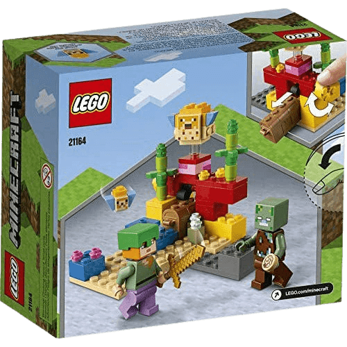LEGO Minecraft The Coral Reef Hands-on Minecraft Marine Toy - 92 Pieces (21164)  for sale in Egypt from Games2Egypt
