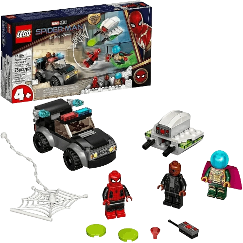 LEGO Marvel Spider Man vs. Mysterio’s Drone Attack Building Kit - 73 Pieces