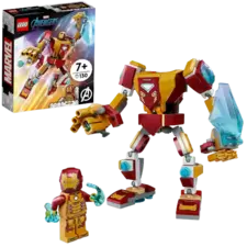 LEGO Marvel Iron Man Mech Armor Collectible Mech & Minifigure -130 Pieces (76203)