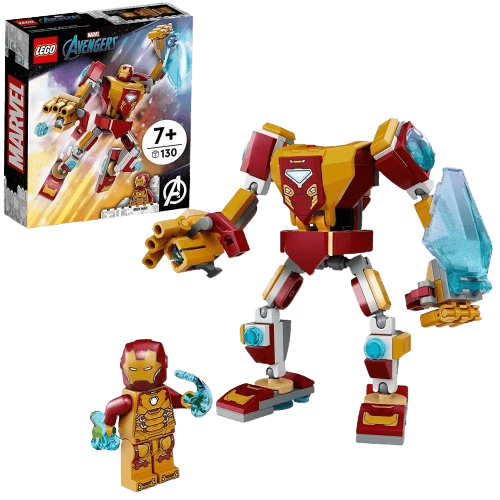 LEGO Marvel Iron Man Mech Armor Collectible Mech & Minifigure -130 Pieces (76203)