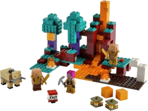 LEGO Minecraft Nether Creative Playset - The Warped Forest - 287 Pieces (21168)