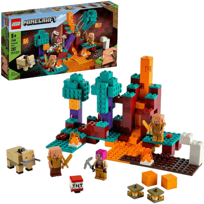 LEGO Minecraft Nether Creative Playset - The Warped Forest - 287 Pieces (21168)