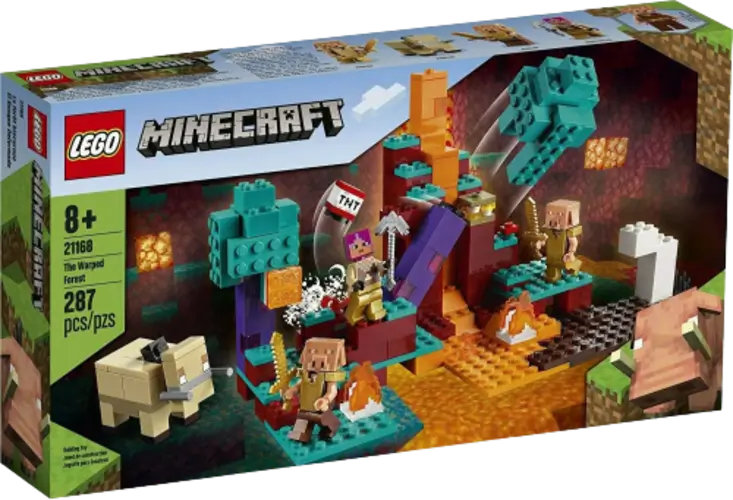 LEGO Minecraft Nether Creative Playset - The Warped Forest - 287 Pieces (21168)