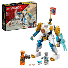LEGO NINJAGO Zane’s Power Up Mech EVO Ninja Action Toy Building Kit - 95 Pieces (71761)