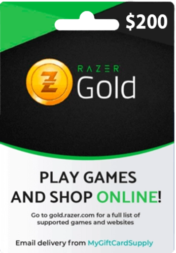 Razer Gold $200 USA Gift Card