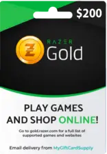 Razer Gold $200 Global Gift Card (39695)