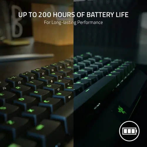 Razer BlackWidow V3 Mini Hyperspeed Wireless Keyboard with Green Switches