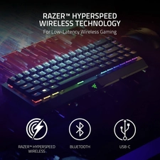 Razer BlackWidow V3 Mini Hyperspeed Wireless Keyboard with Green Switches