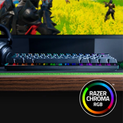 Razer Huntsman Mini (Clicky Optical Purple Switch Keyboard) White Mercury Edition