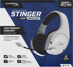 HyperX Wireless Gaming Headphone Cloud Stinger Core for PS & PC - White 