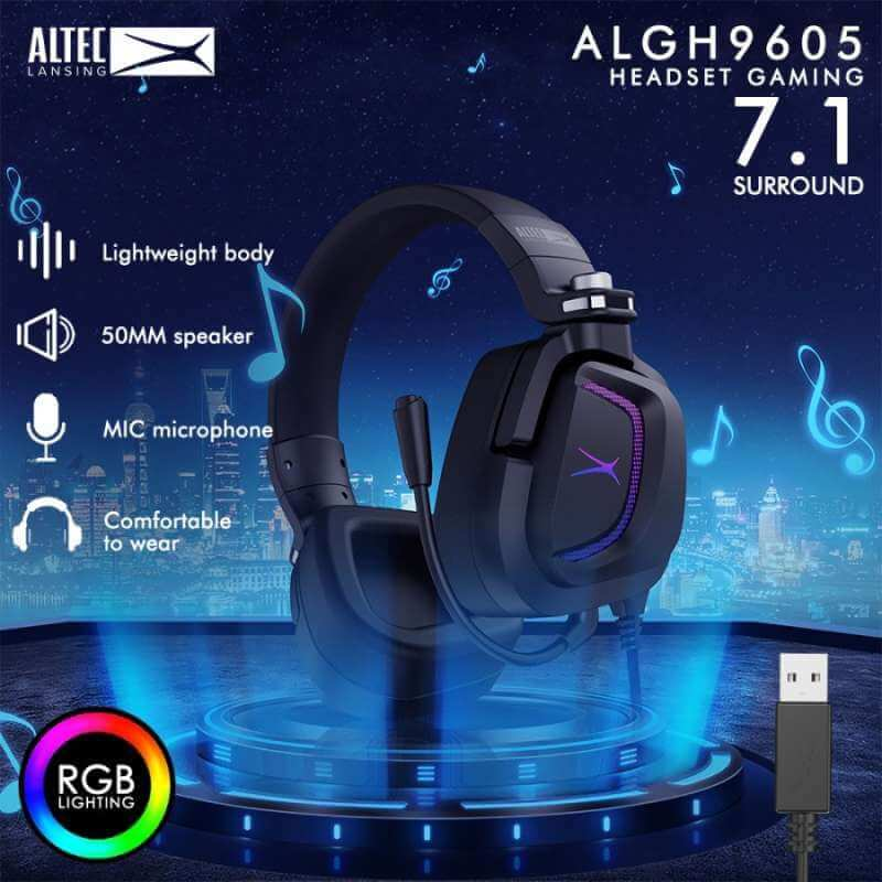 Altec Lansing Wired 7.1 RGB Gaming Headset – image 4