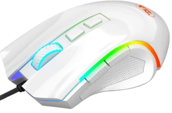 Redragon M607 Griffin RGB Backlit Gaming PC Mouse - White