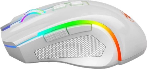 ماوس جيمنج ريدراجون M607 جريفين سلكي بإضاءة RGB (ار جي بي) - أبيض
