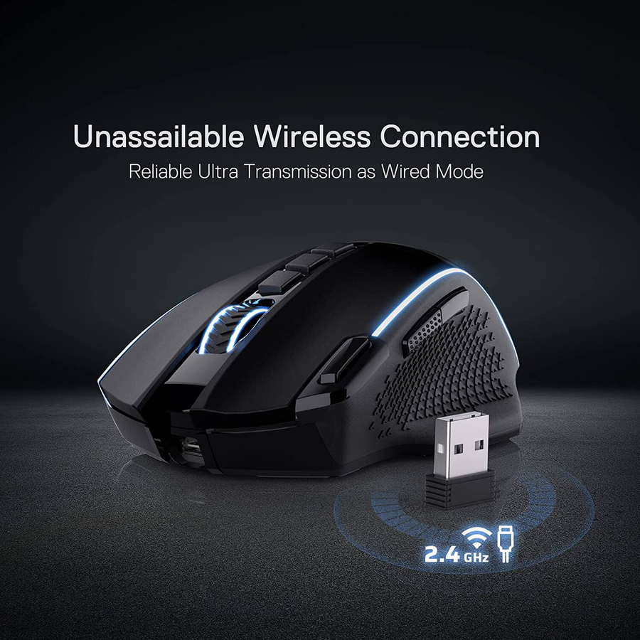 Redragon M991 Wireless RGB Gaming Mouse - Black – image 10