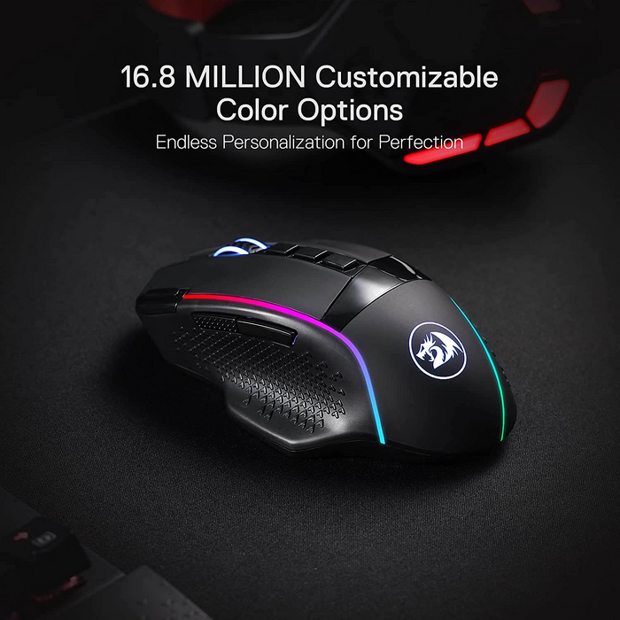 ماوس جيمنج لاسلكي ريدراجون M991 بإضاءة RGB (أر جي بي)  للبيع في مصر من خلال Games2Egypt
