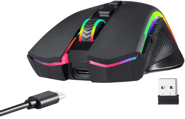 ماوس جيمنج ريدراجون M602-KS جريفين لاسلكي & سلكي بإضاءة RGB - سوداء  للبيع في مصر من خلال Games2Egypt