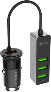 Ldnio C61 Car Charger Power Strip (USB Ports x 4) - 1.2 m -  for sale in Egypt from Games2Egypt