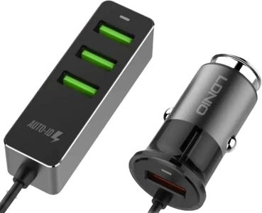شاحن مشترك لدنيو C61 للعربية - 1.2 م (4 مداخل USB)  للبيع في مصر من خلال Games2Egypt