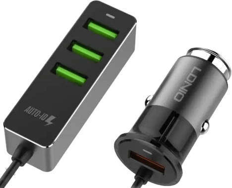 شاحن مشترك لدنيو C61 للعربية - 1.2 م (4 مداخل USB)  للبيع في مصر من خلال Games2Egypt
