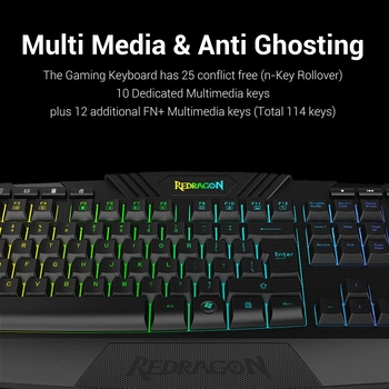 Redragon S101 Wired RGB Gaming Keyboard and Mouse Combo