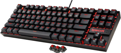 Red Dragon K552 Kumara Mechanical Gaming Keyboard - Red Linear Switches