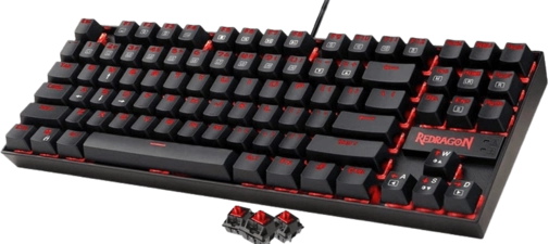 Red Dragon K552 Kumara Mechanical Gaming Keyboard - Red Linear Switches