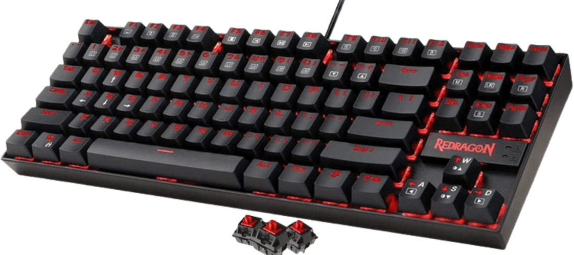 Red Dragon K552 Kumara Mechanical Gaming Keyboard - Red Linear Switches