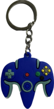 Keychain \ Medal of N64 Controller - Blue