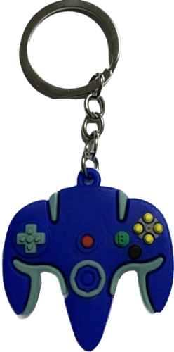 Keychain \ Medal of N64 Controller - Blue