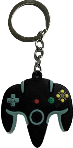 Keychain \ Medal of N64 Controller - Black